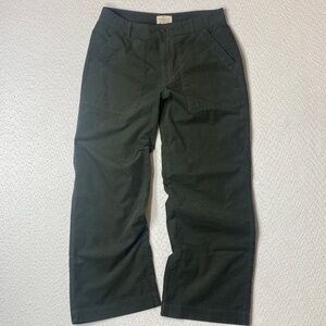 Women's CARGO Army Green Baggy Leg Corduroy Pants